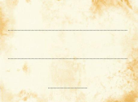 Label for Etiktou support - parchment design